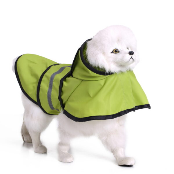 Hot Model Pet Raincoat Large Dog Golden Retriever Reflective Puppy Rain Poncho - Image 4