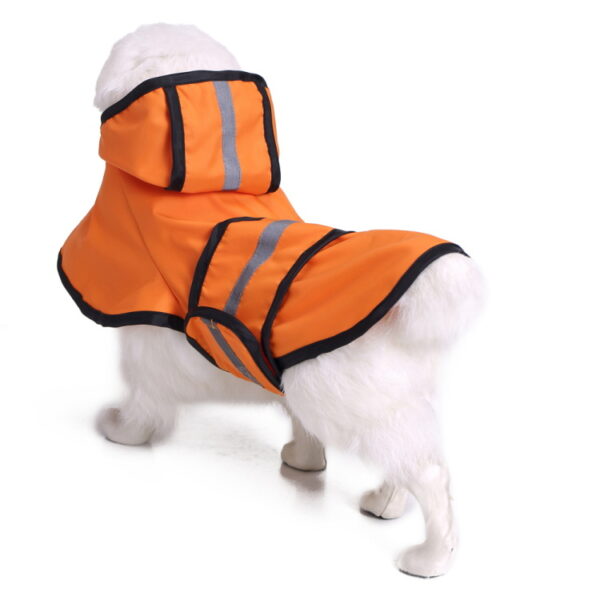 Hot Model Pet Raincoat Large Dog Golden Retriever Reflective Puppy Rain Poncho - Image 6