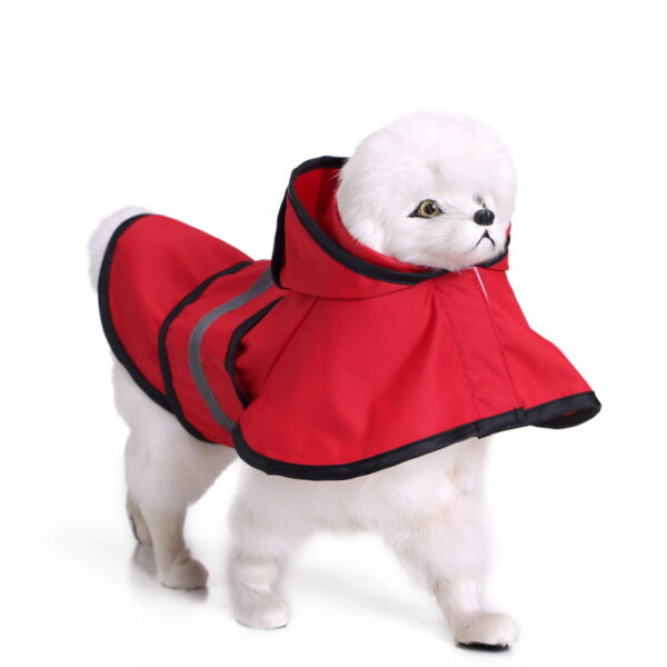 Hot Model Pet Raincoat Large Dog Golden Retriever Reflective Puppy Rain Poncho - Image 3