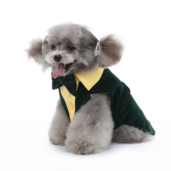 Pet Wedding Clothing Puppy Gown Tuxedo Pet Clothes Wedding Costumes Dog Bow Tie Suit - Image 4