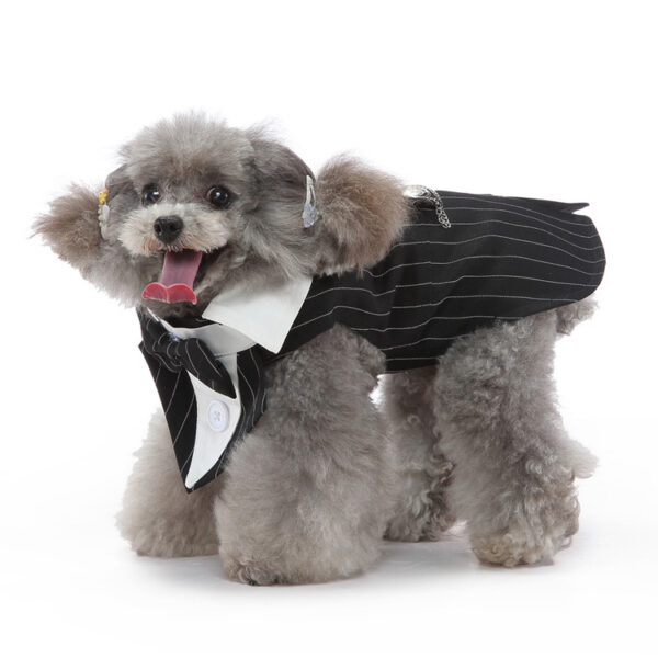 Pet Wedding Clothing Puppy Gown Tuxedo Pet Clothes Wedding Costumes Dog Bow Tie Suit - Image 6