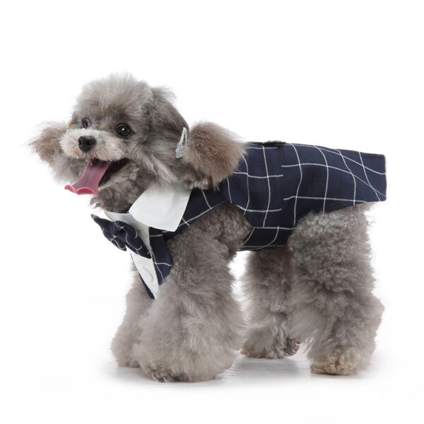 Pet Wedding Clothing Puppy Gown Tuxedo Pet Clothes Wedding Costumes Dog Bow Tie Suit - Image 5