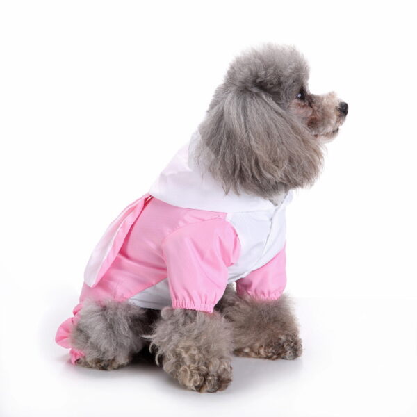 Popular Pet Supplies Dog Clothes Puppy Raincoat with Hat and Exposed Tail (Rabbit Style) - Image 3