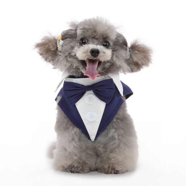 Pet Wedding Clothing Puppy Gown Tuxedo Pet Clothes Wedding Costumes Dog Bow Tie Suit