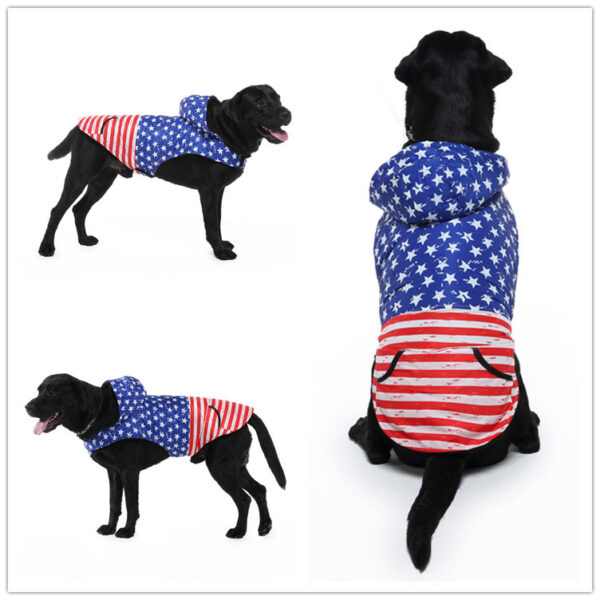 Pet Clothing Winter Coat Large Dog One-piece Clothes Reflective Punching Coat Pet Clothes